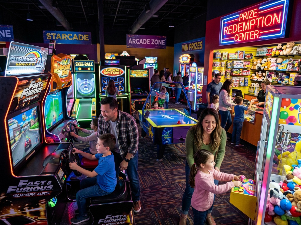 Sala de arcade y videojuegos